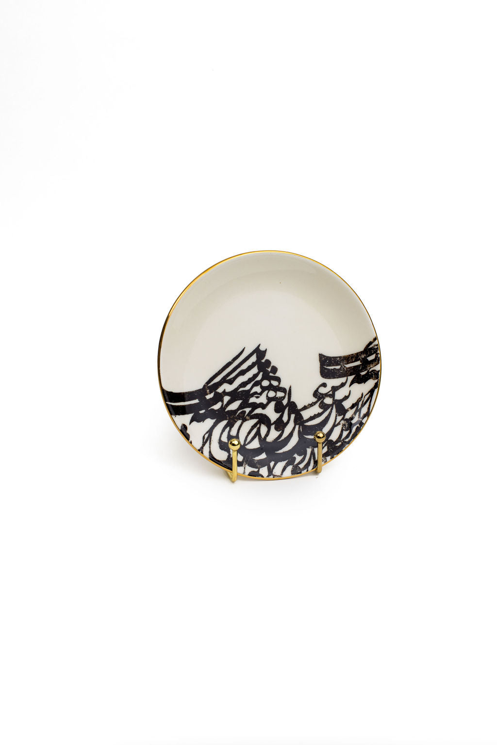 Black And White Side Plates