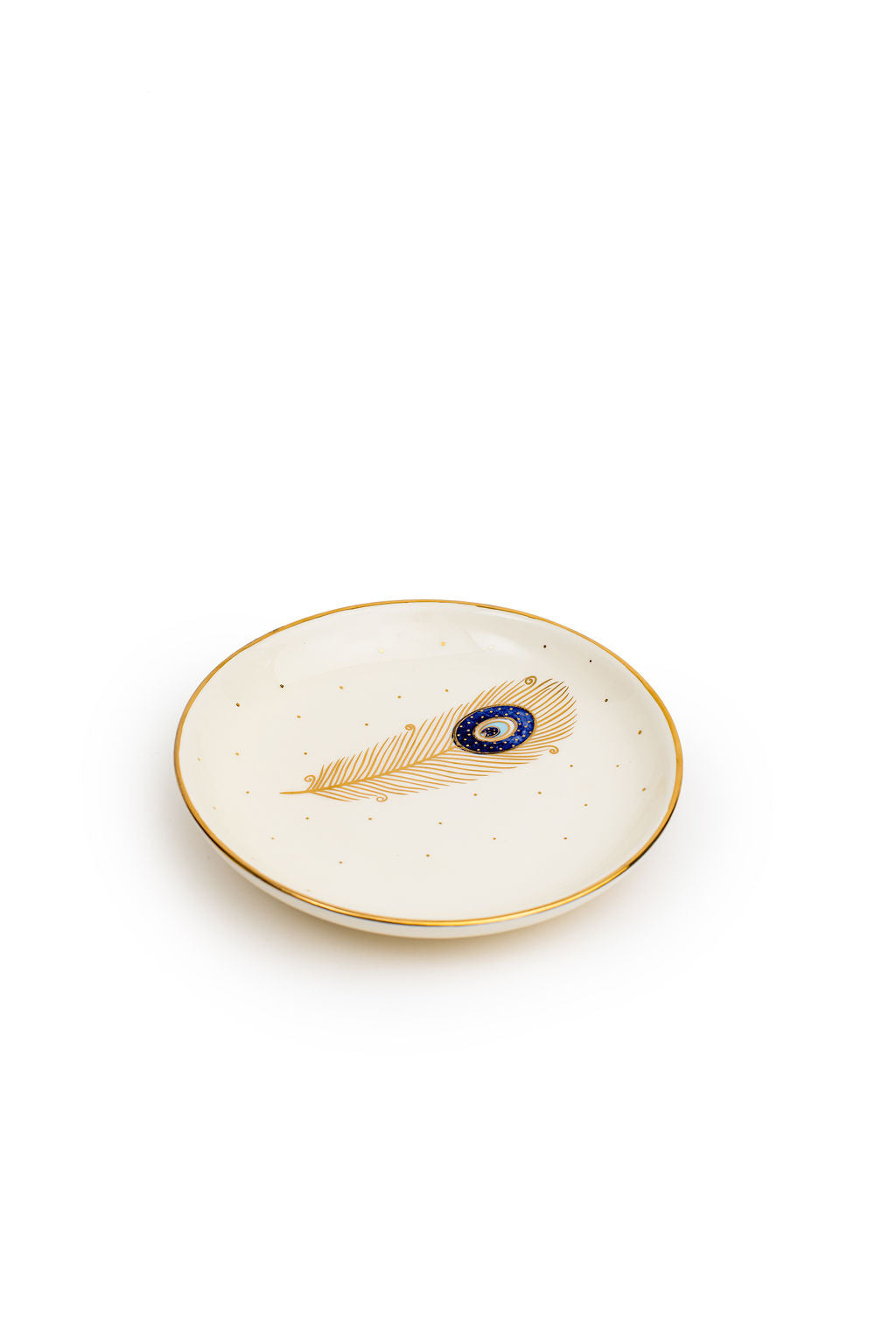 Hand made Ceramic Peacock Plates