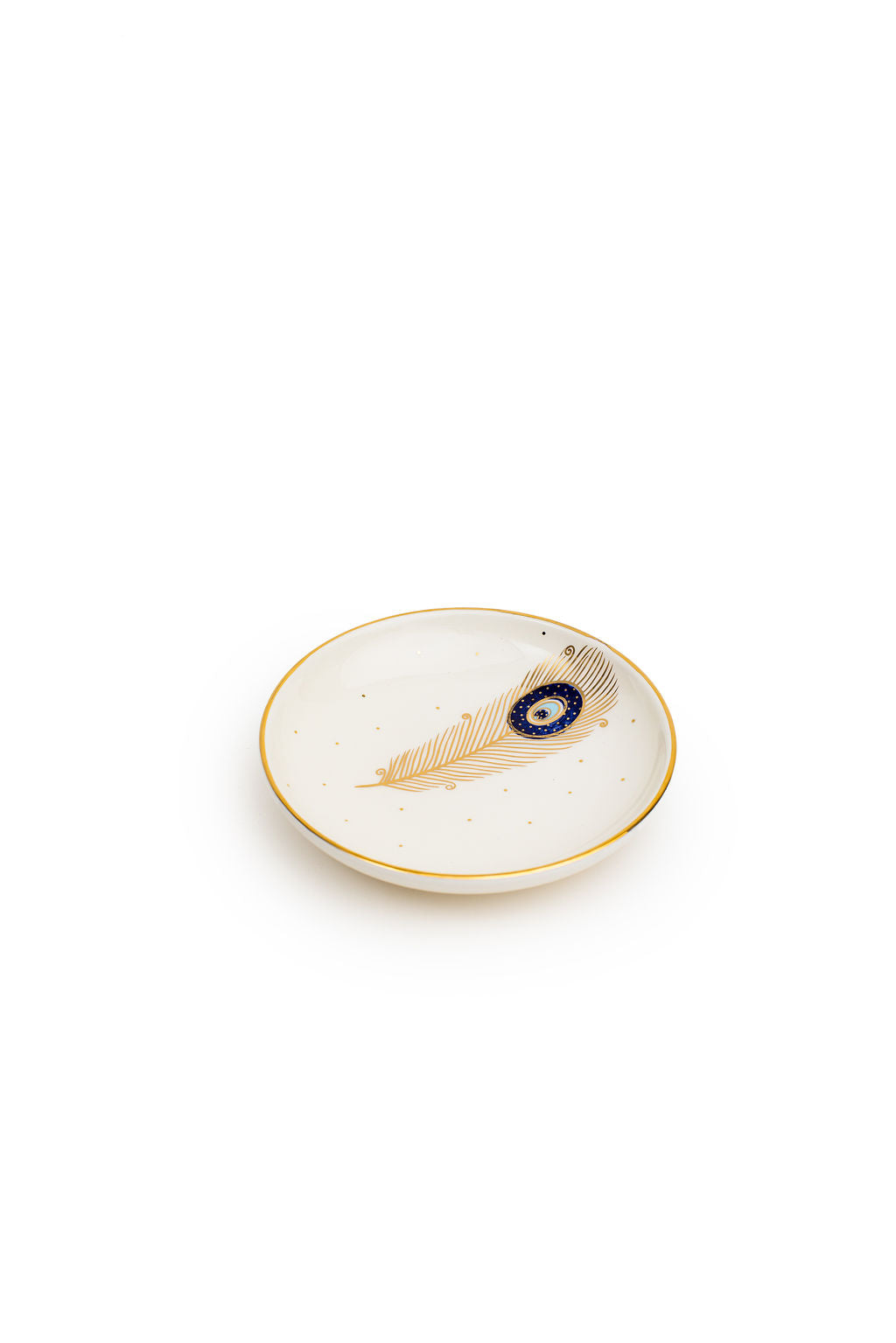 Hand made Ceramic Peacock Plates