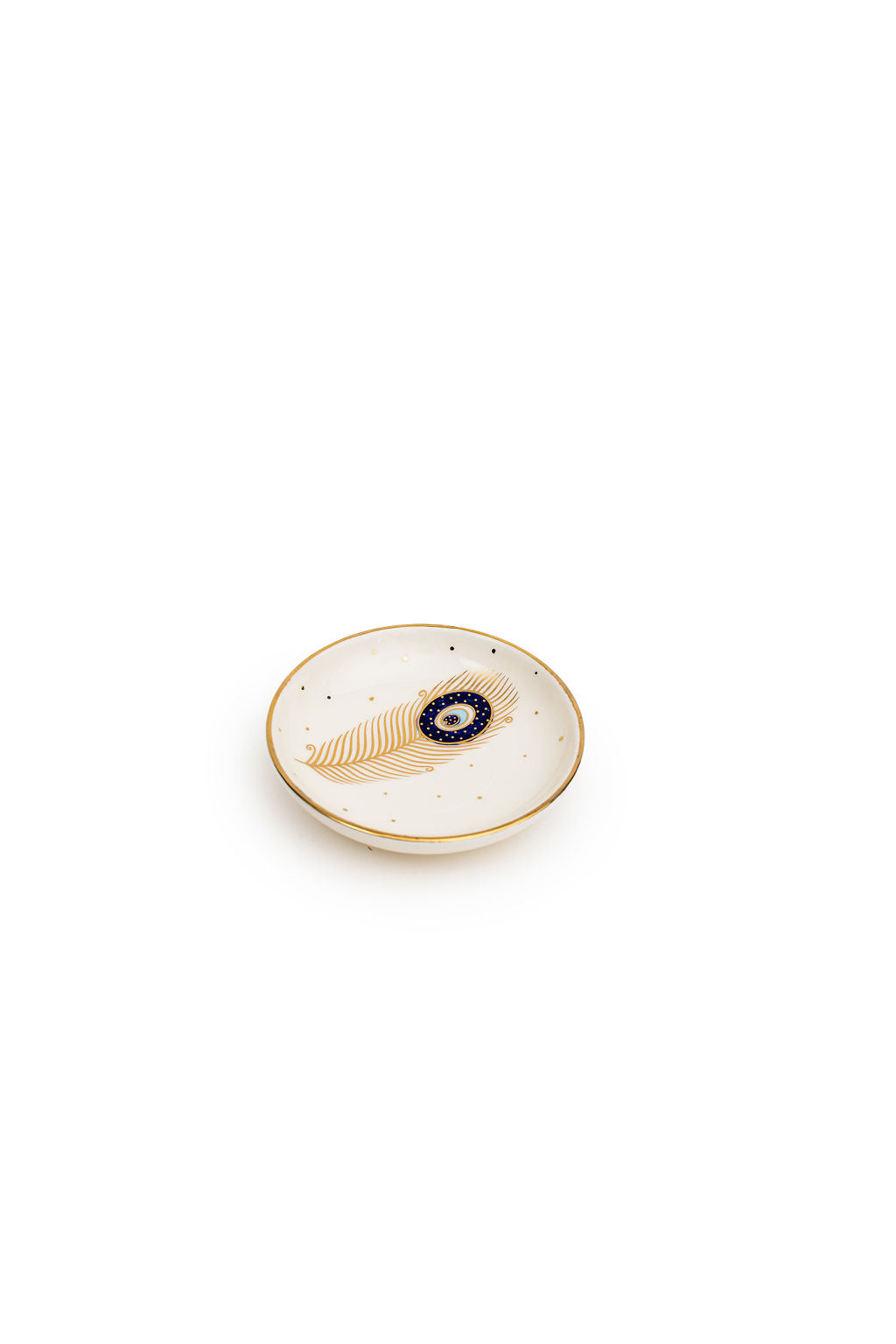 Hand made Ceramic Peacock Plates