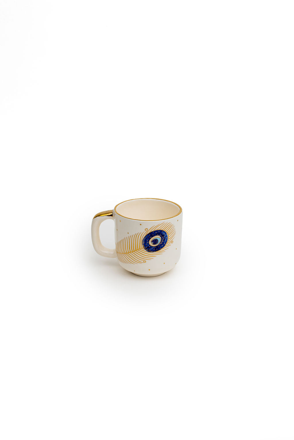 Hand Made Ceramic Peacock Mug