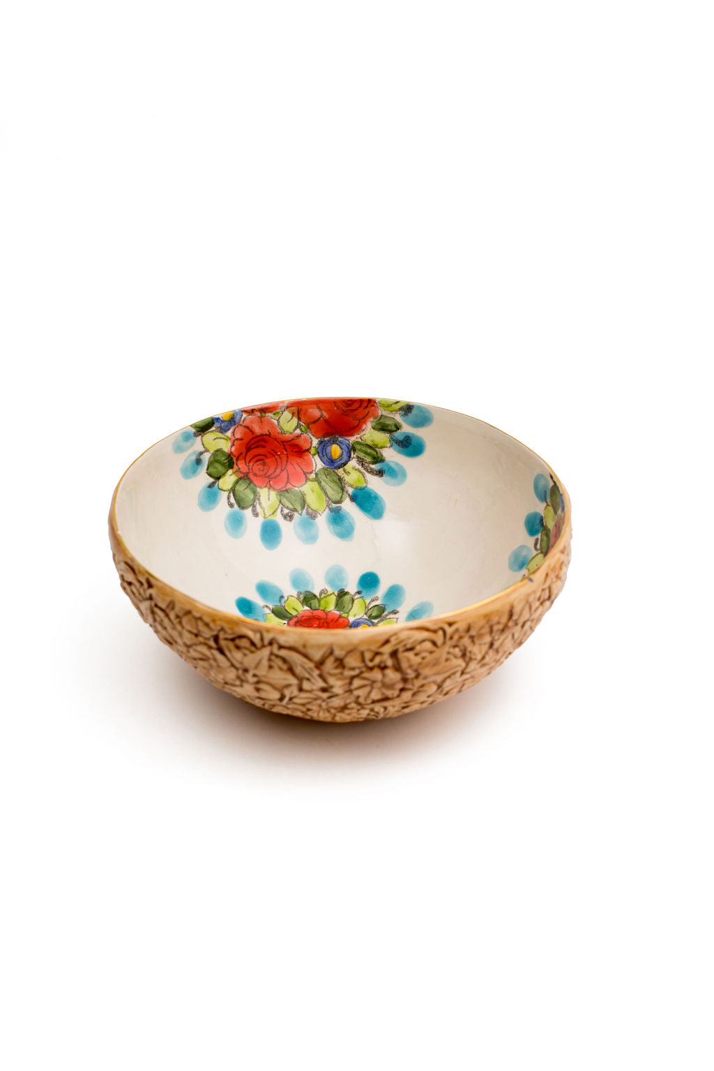 Red And Blue Floral Bowls