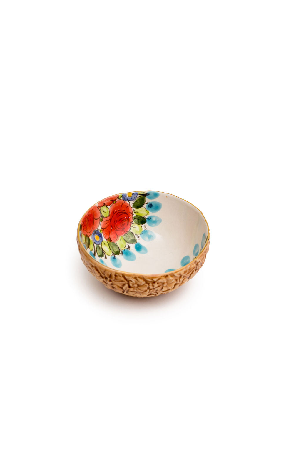 Red And Blue Floral Bowls