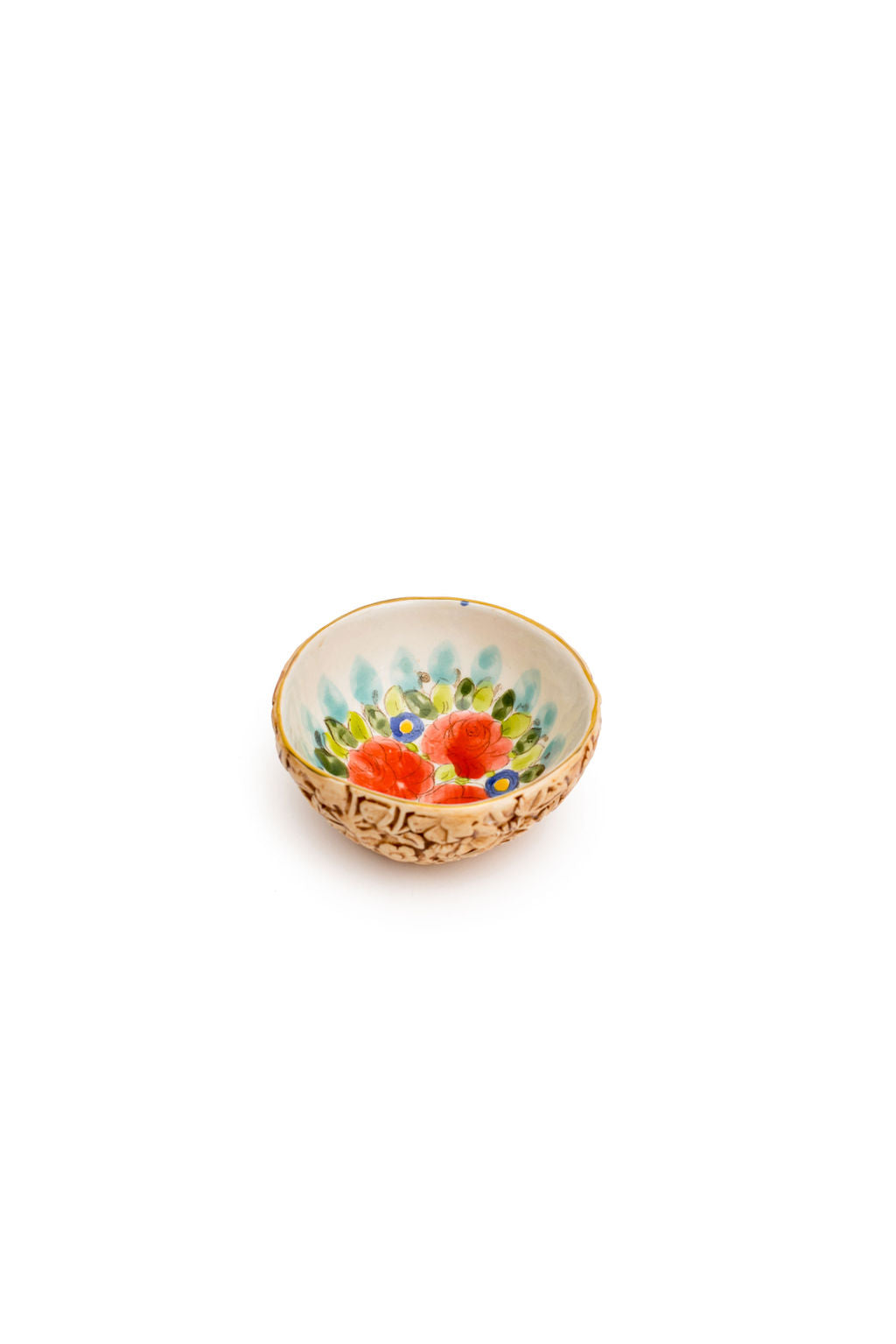 Red And Blue Floral Bowls