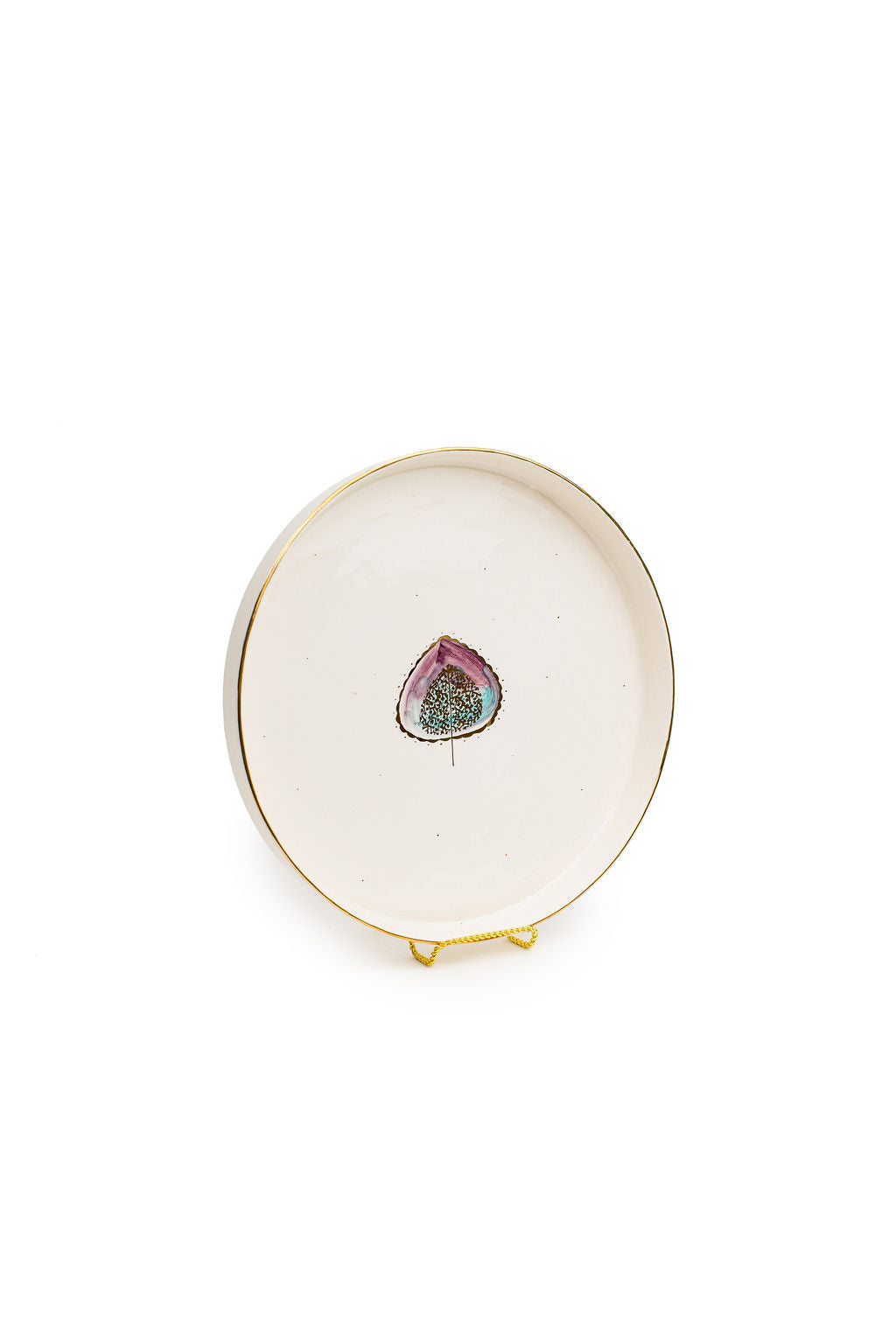 Leafy Large Round Tray