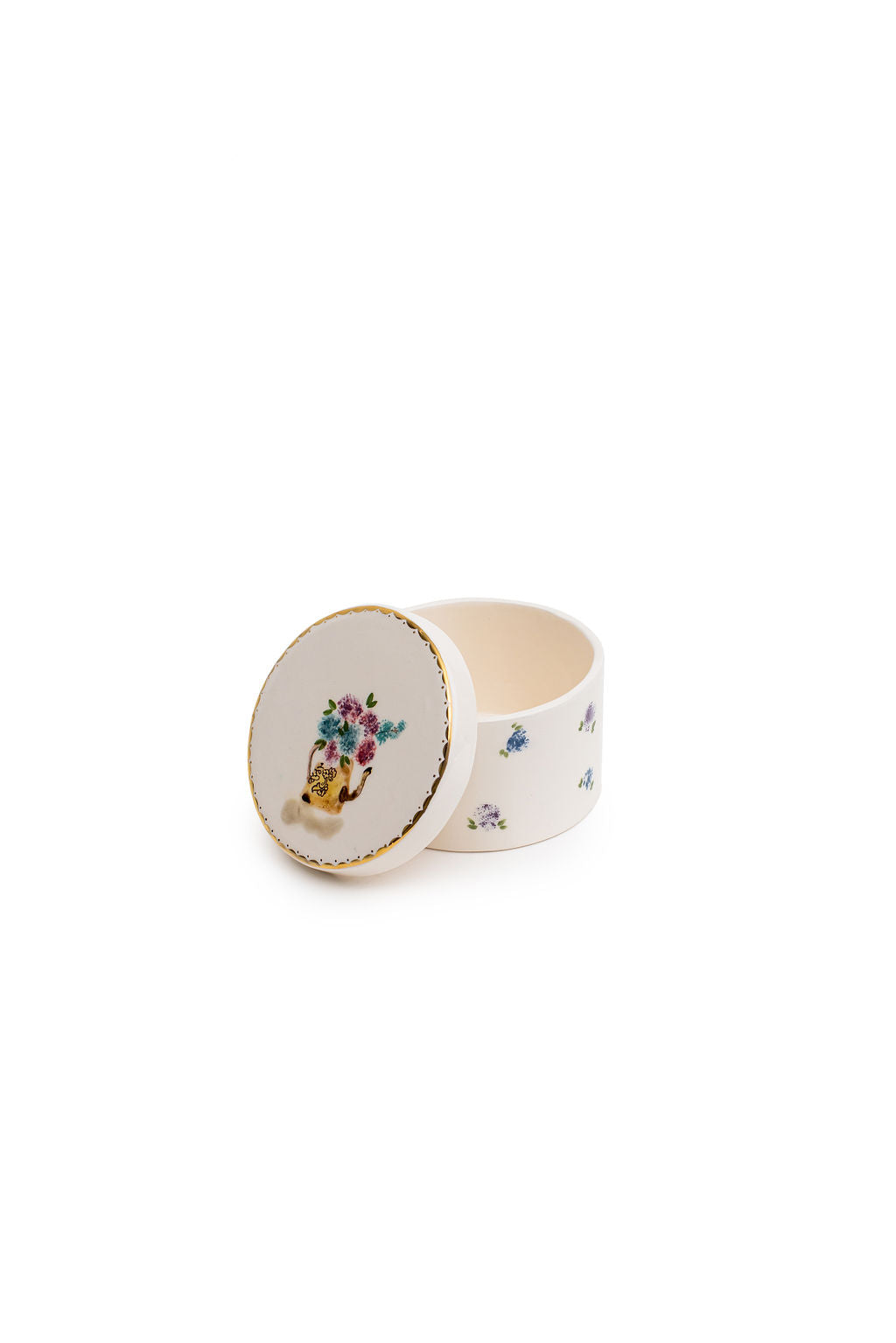 Large 5" Round Canister | Floral Design