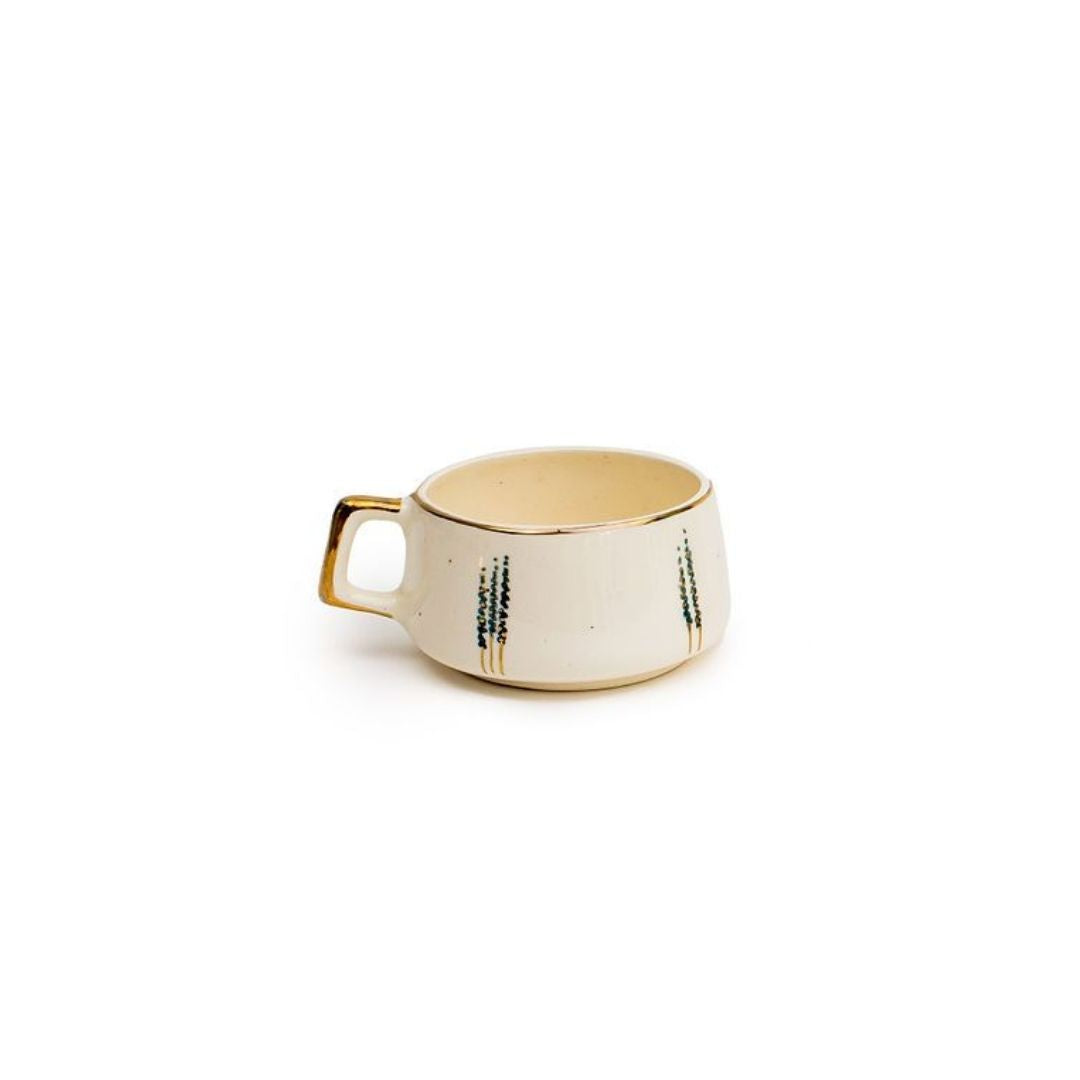 Hand-Drawn Mini Tea Cup | Minimal Floral Design
