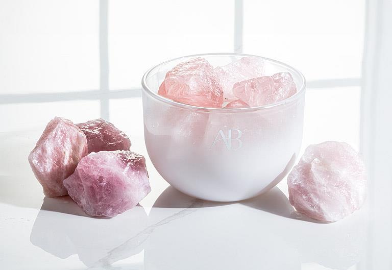 Rose Quartz Crystal Fragrance Bowl