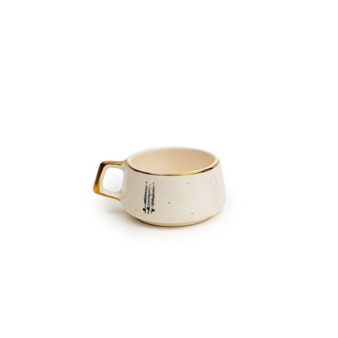 Hand-Drawn Mini Tea Cup | Minimal Floral Design