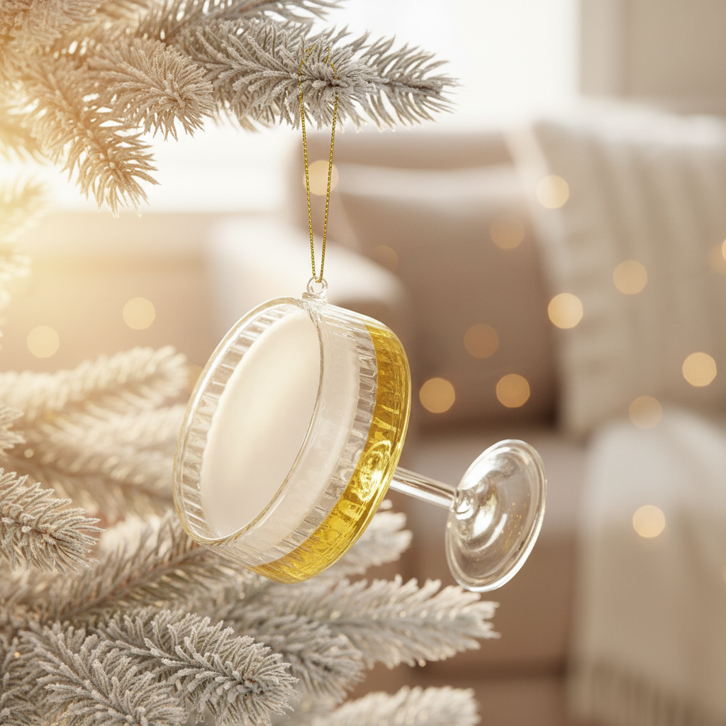 Champagne in Coupe Ornament