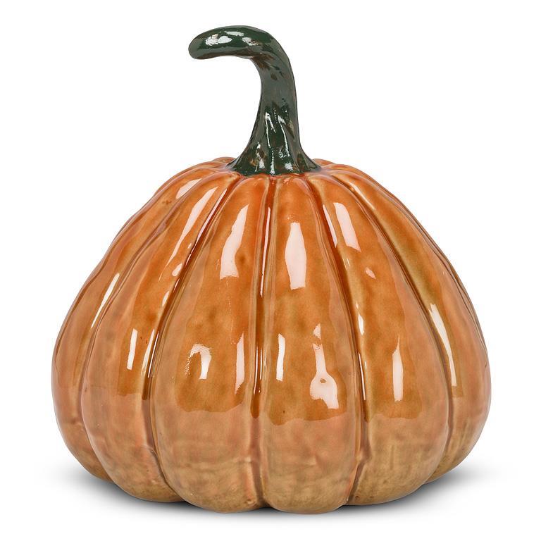 Orange Ceramic Pumpkin