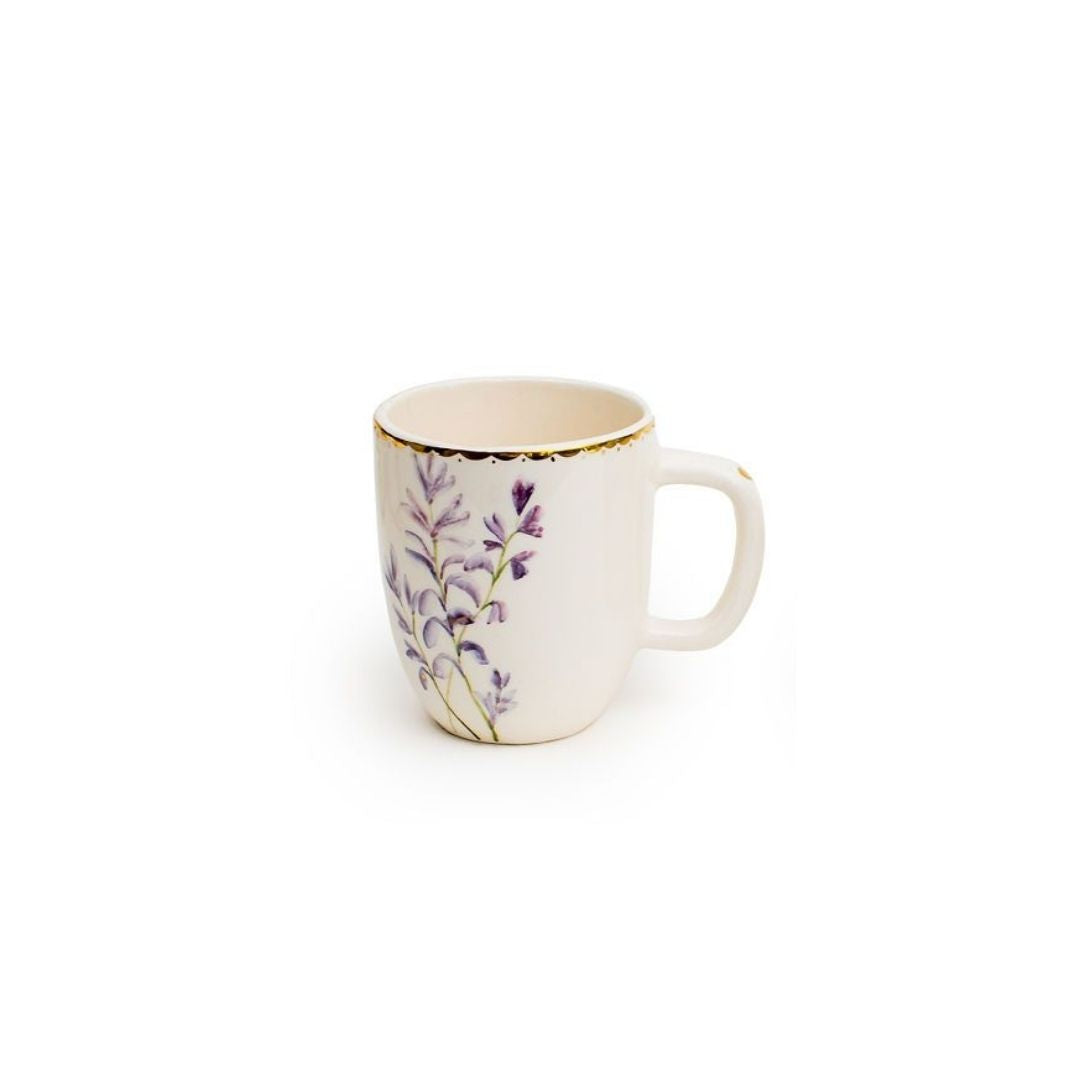 Hand-Drawn Ceramic Mugs | Floral Design