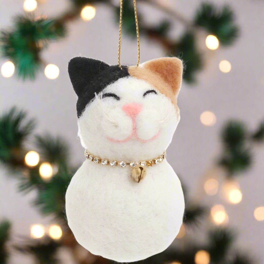 Wool Cat Ornament