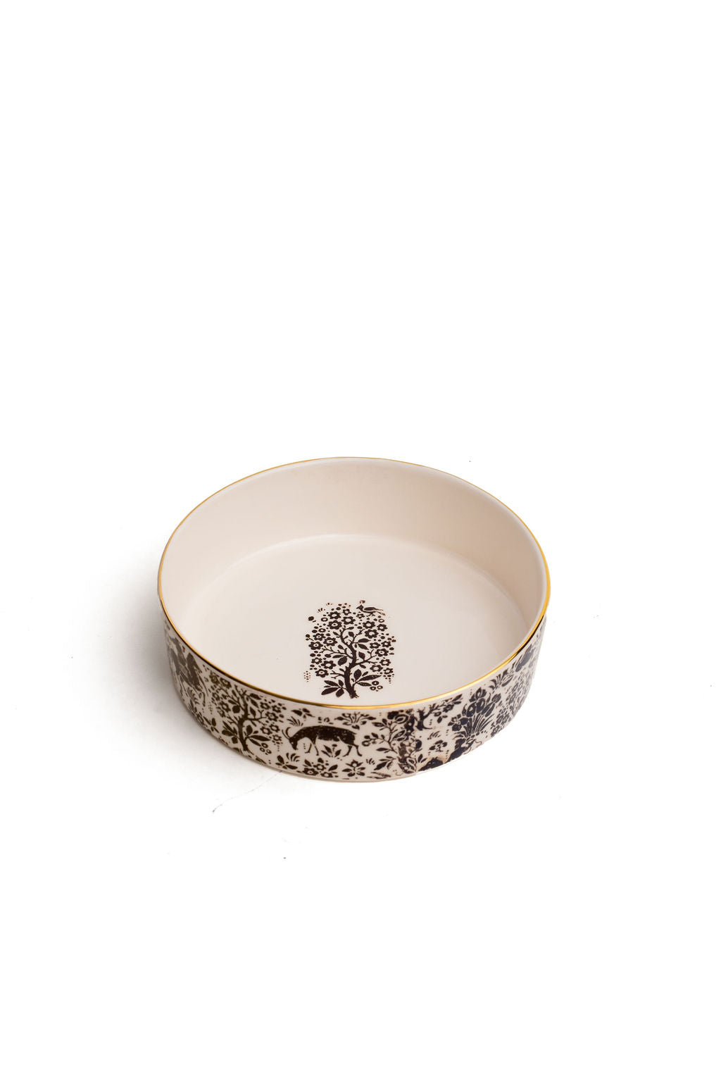 Black And White Flat Base Bowls 10"