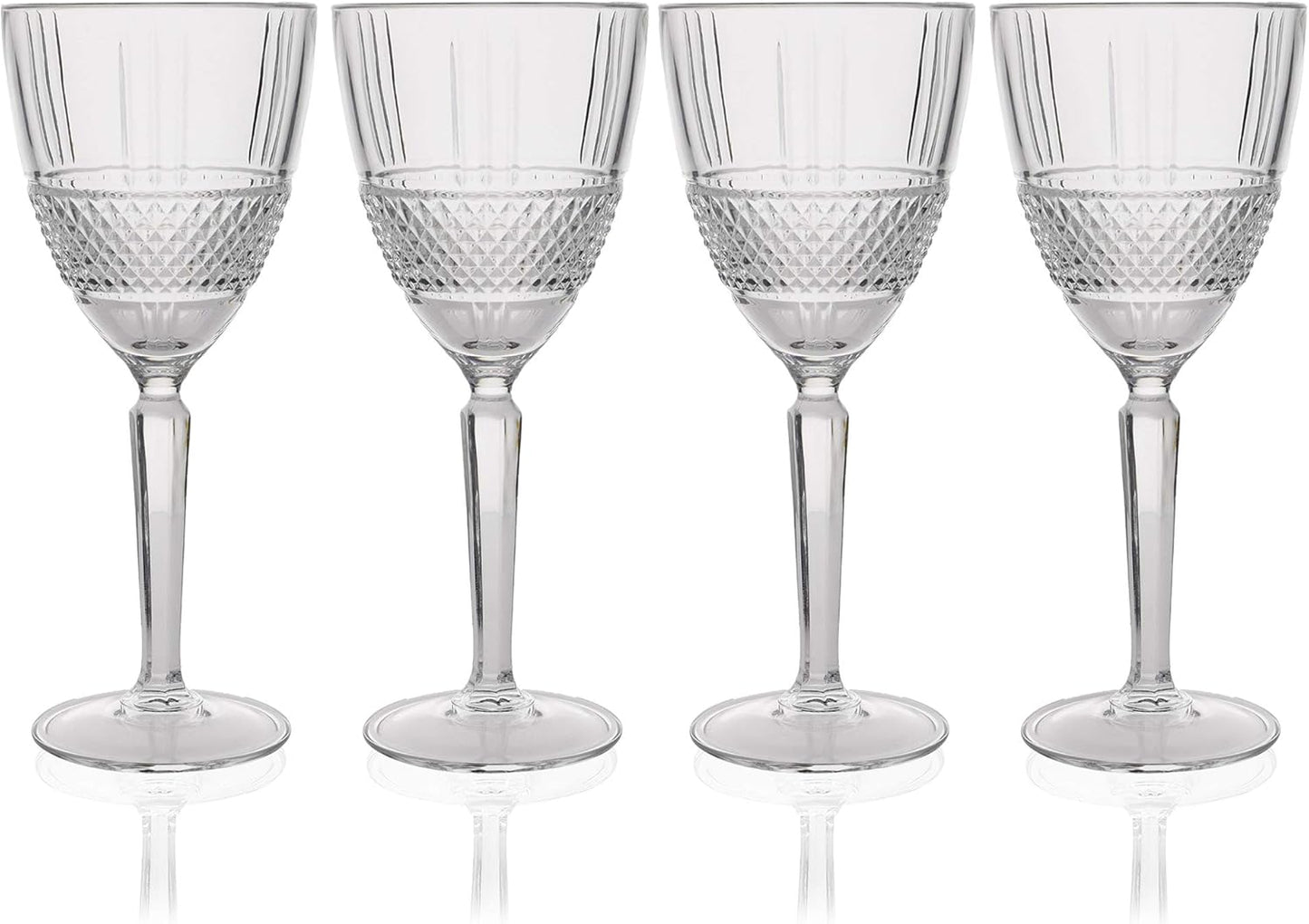 Verona Crystalline Wine Glasses – Set of 4 (180 ml)
