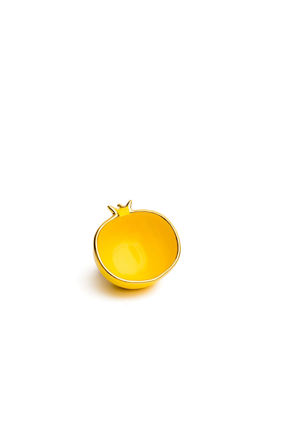 Gold Edge Colorful Ceramic Pomegranate Mini Bowl