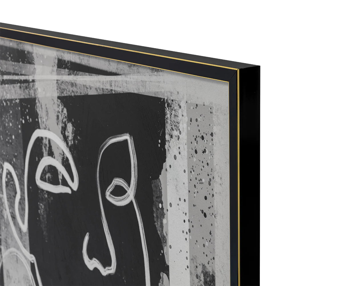Face To Face Black And White Wall Art - Set Of 2