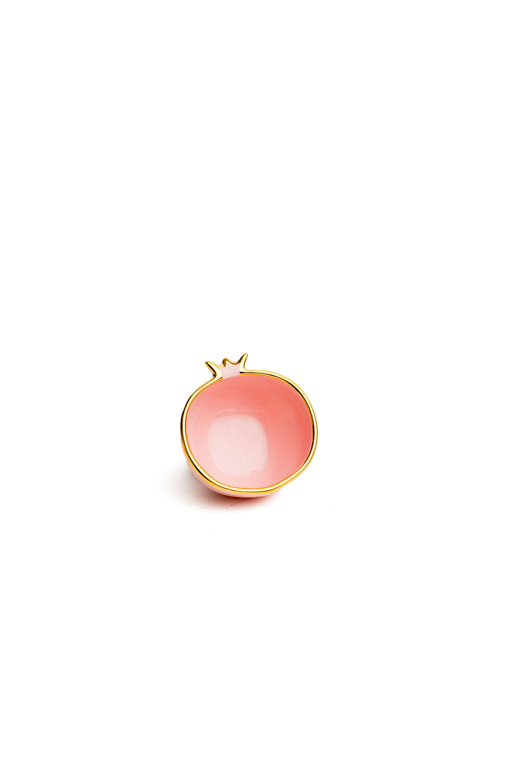 Gold Edge Colorful Ceramic Pomegranate Mini Bowl