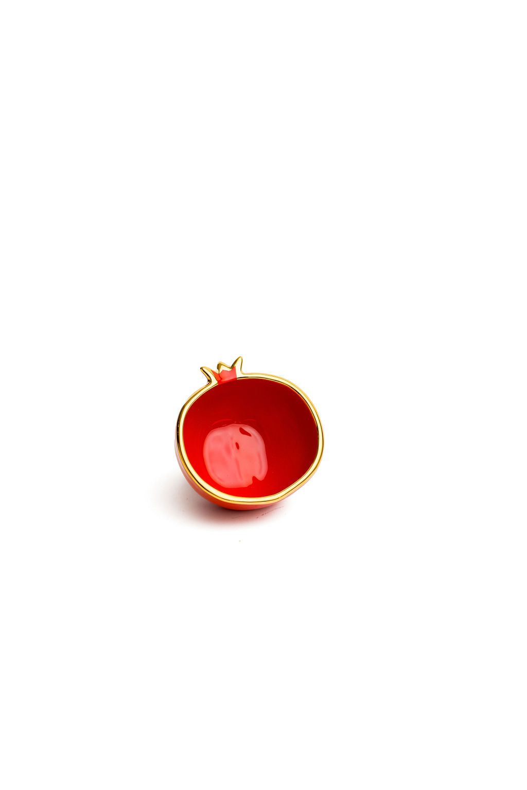 Gold Edge Colorful Ceramic Pomegranate Mini Bowl
