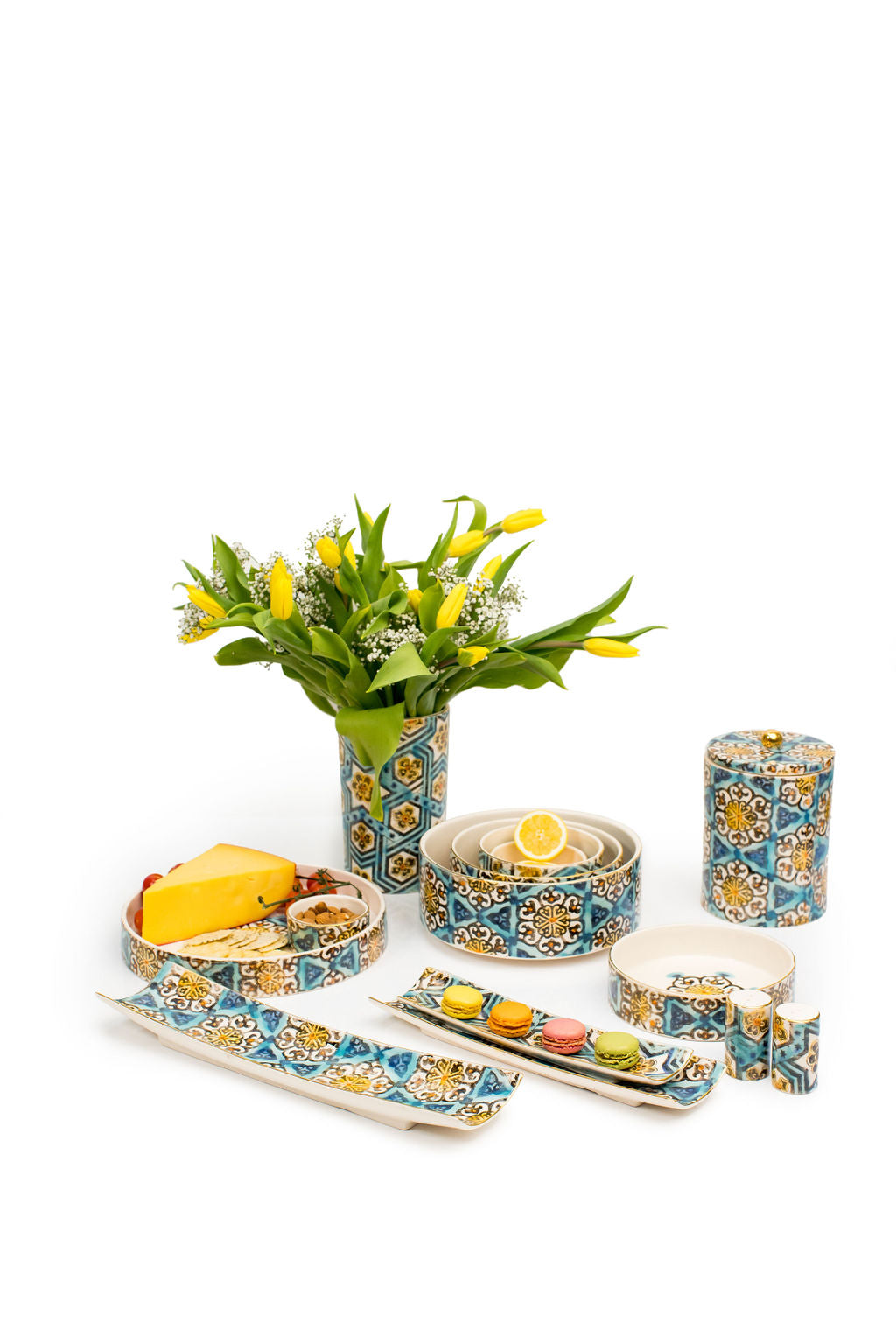 Rectangle Blue Raastin Trays