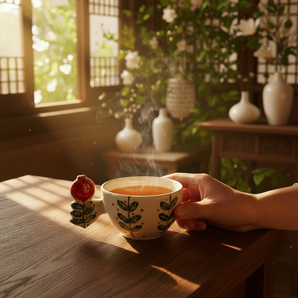 Pomegranate Tea Cup