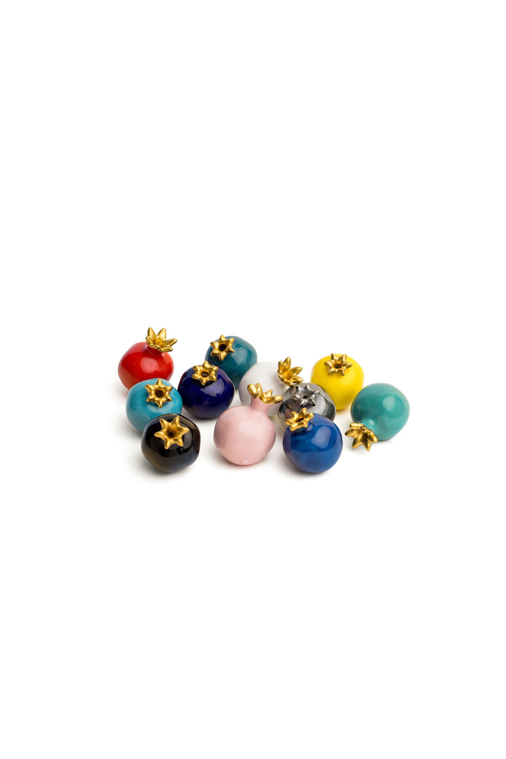 Colorful Mini Pomegranates - 1.5 inch