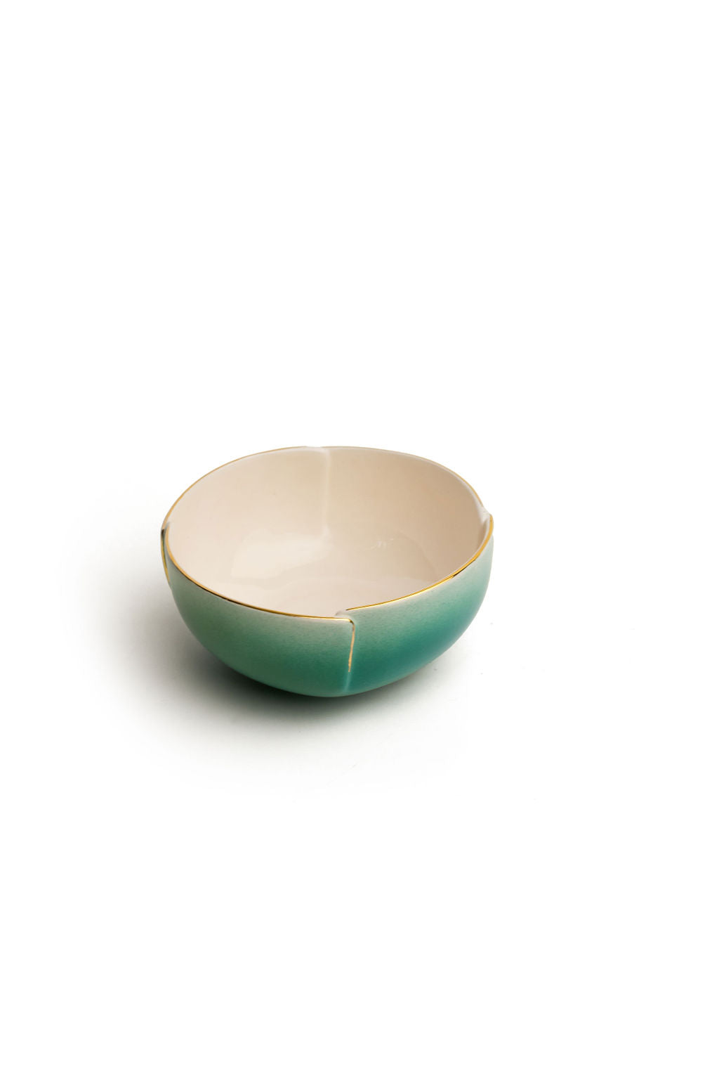 Teal Tulip Bowl