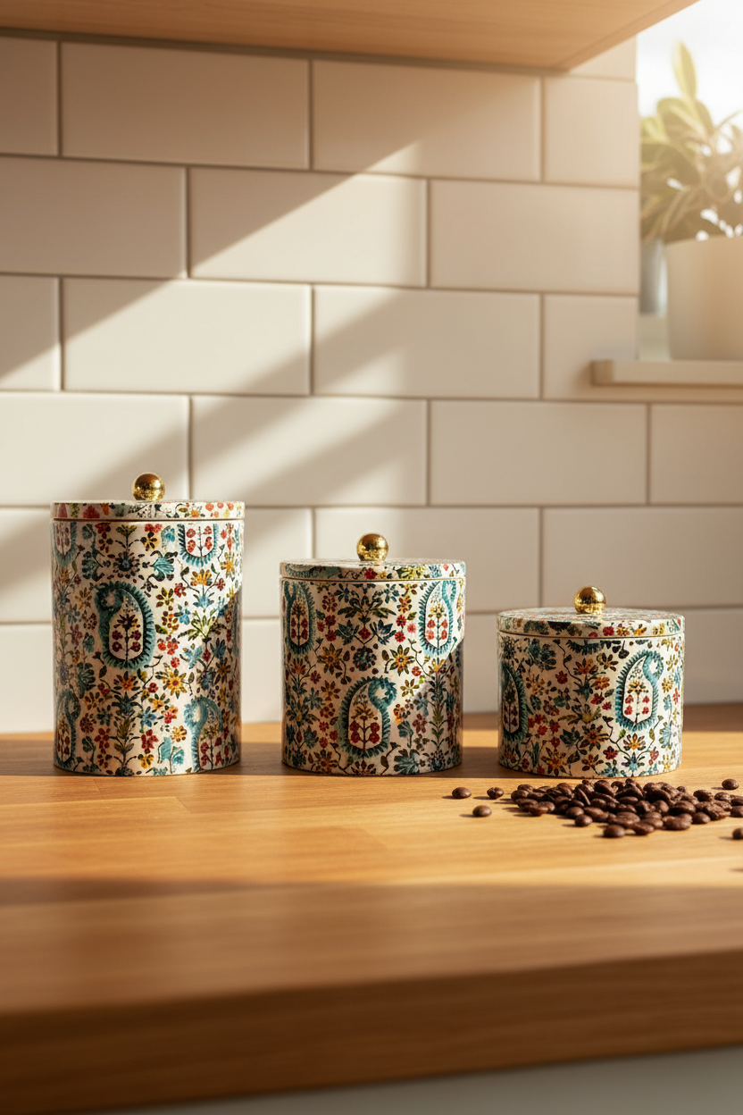 Paisley Canister