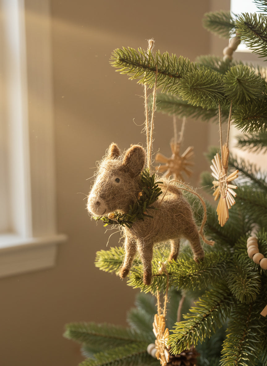 animal ornament set of 3