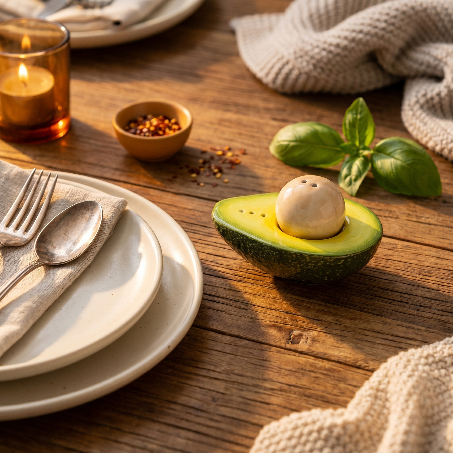 Avacado Salt & Pepper Shaker