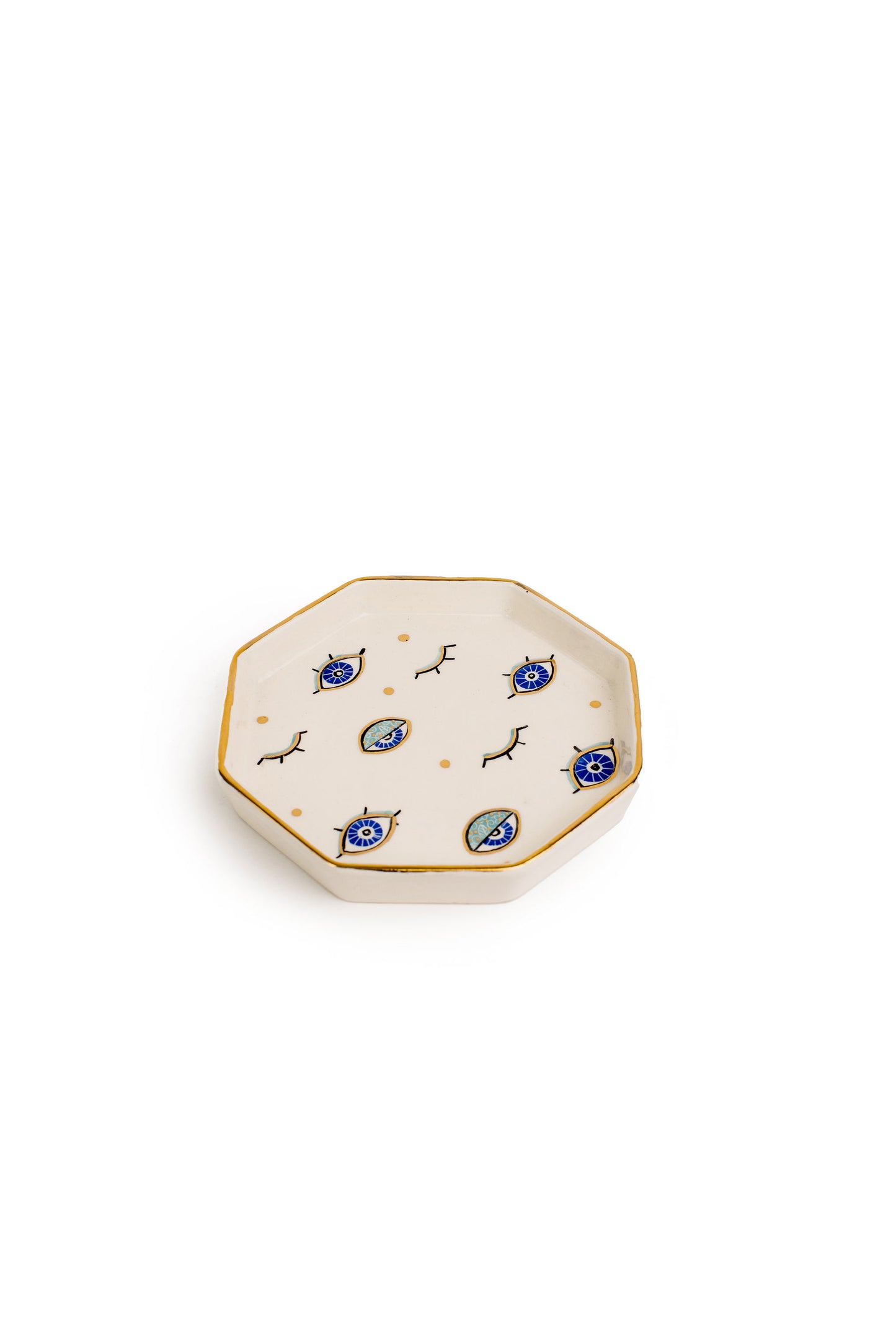 Hexagon Blue Eye Tray