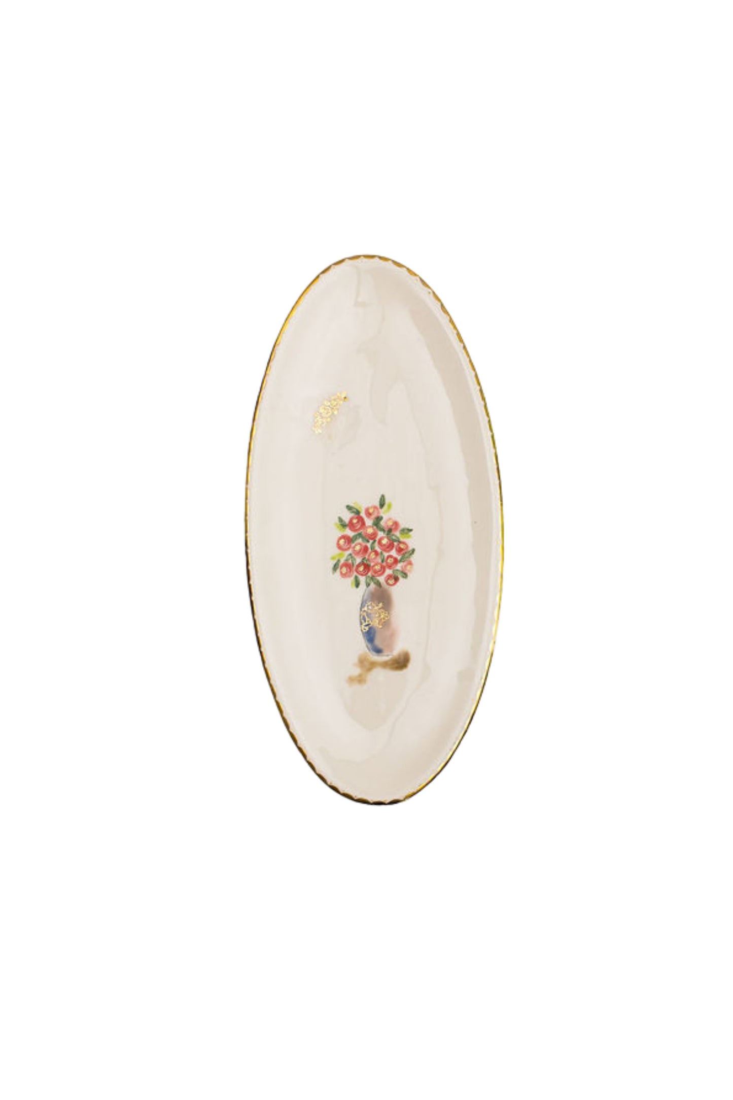 Oval handmade plate