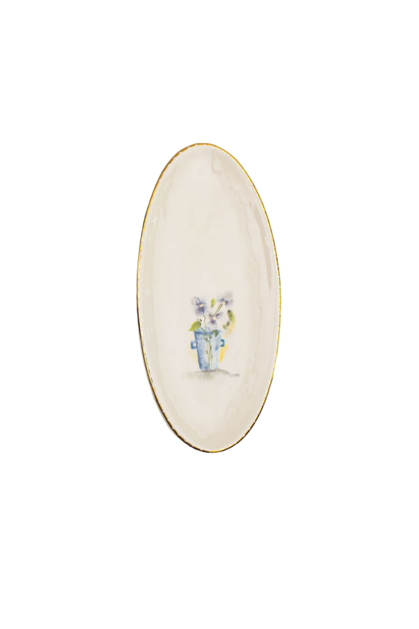 Oval handmade plate