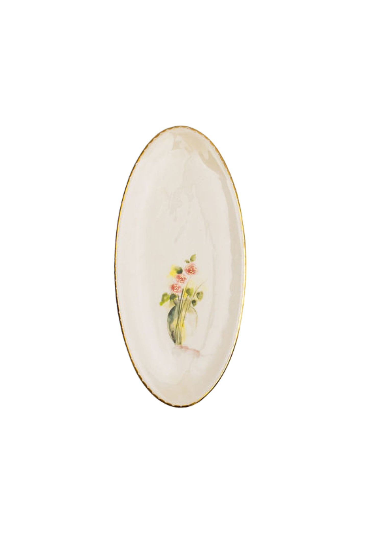 Oval handmade plate