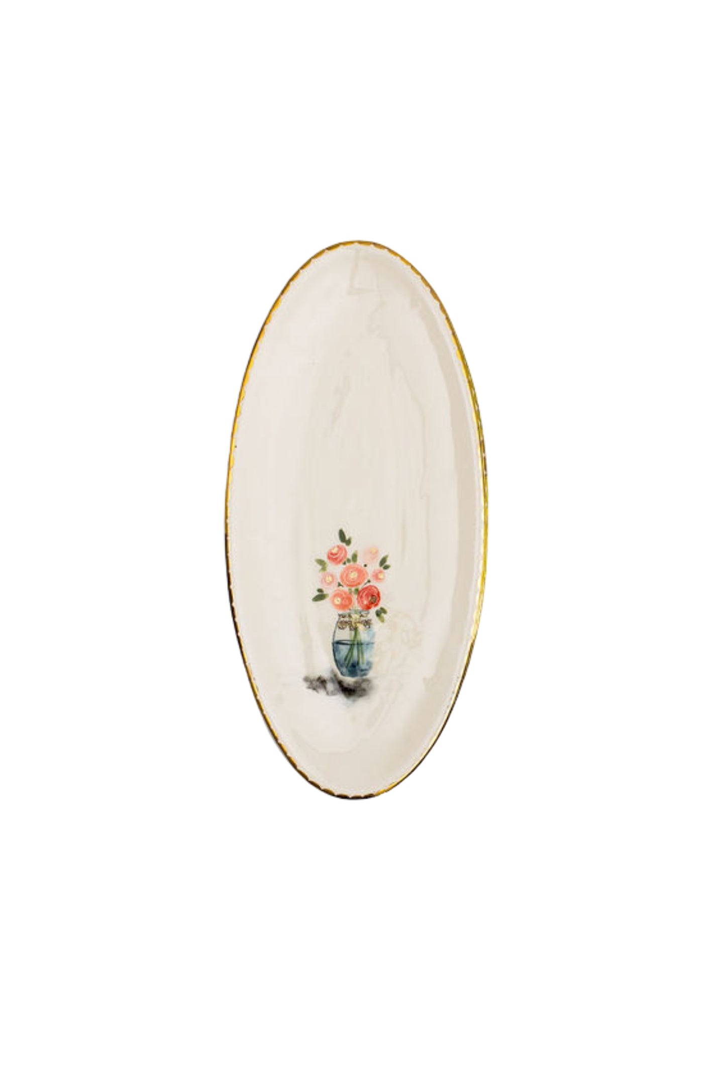 Oval handmade plate