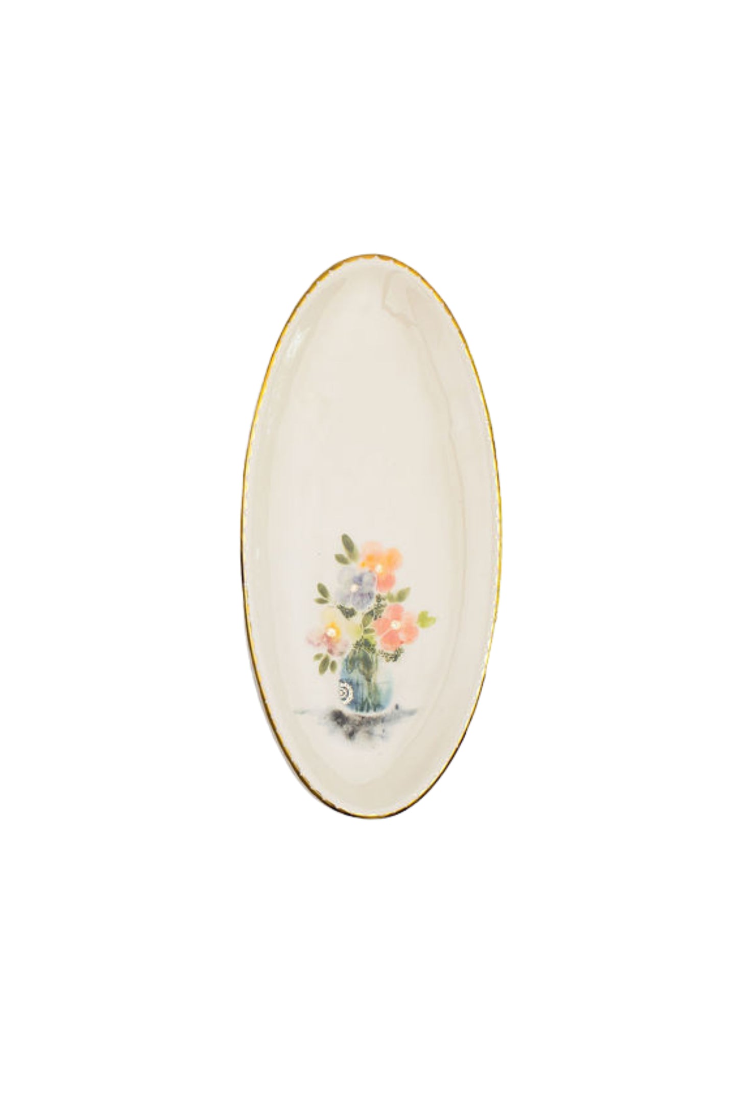 Oval handmade plate