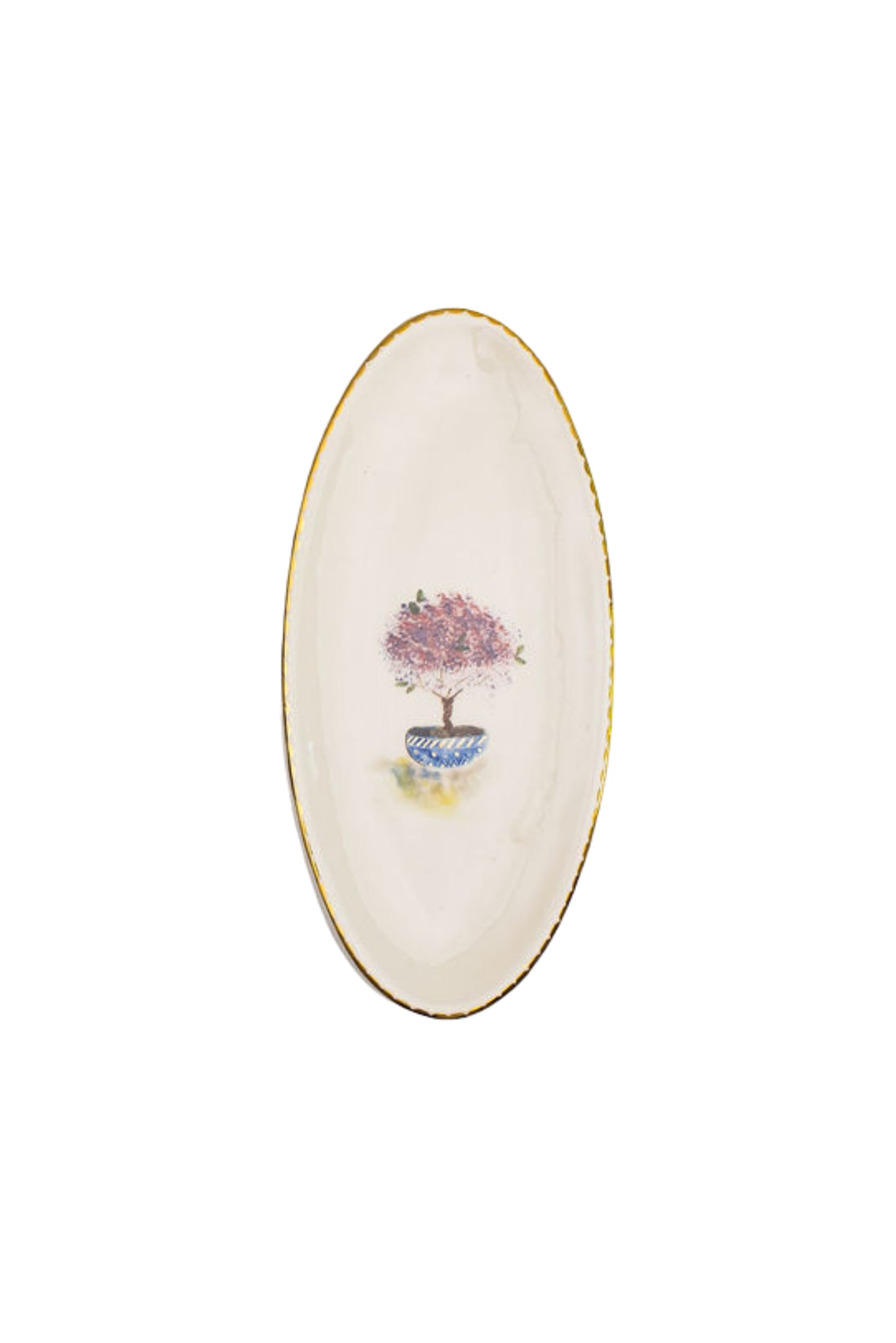 Oval handmade plate