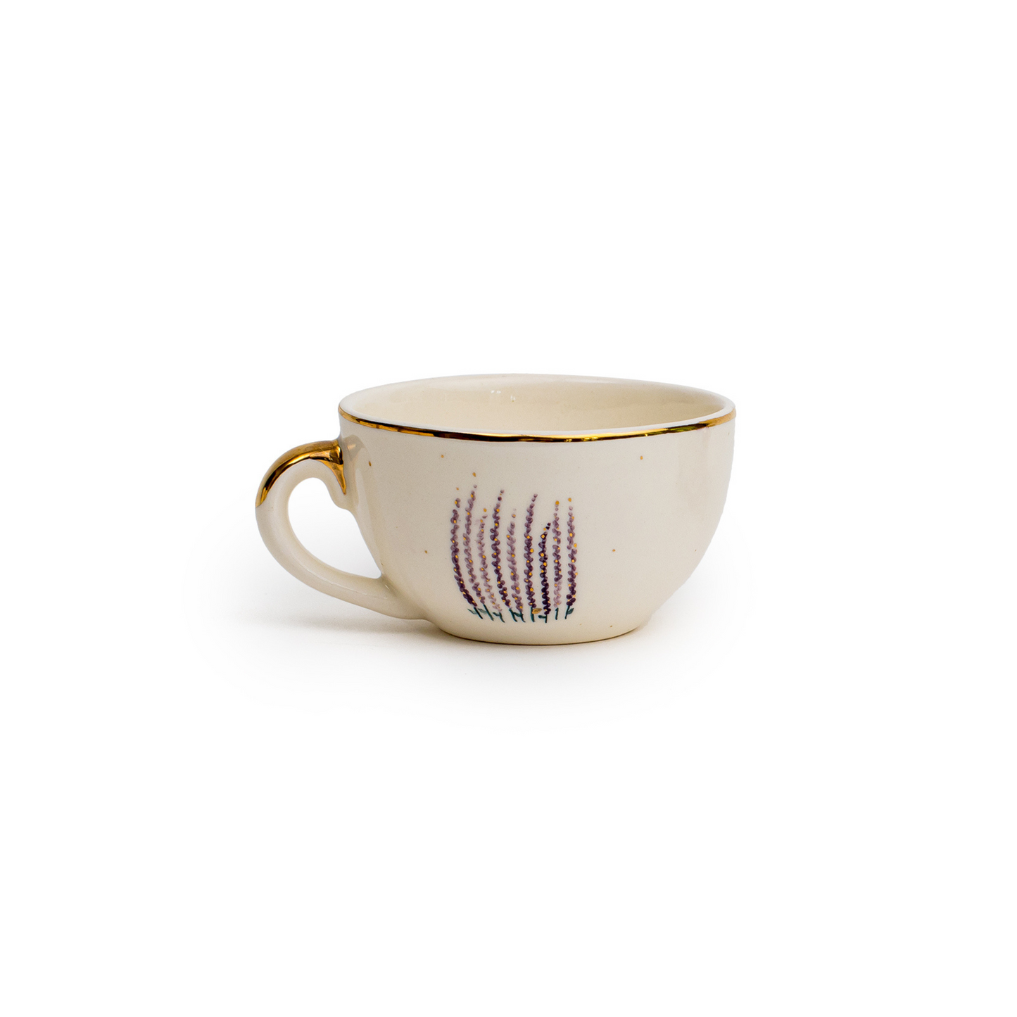 Handmade Ceramic Tea Cup | Floral Design