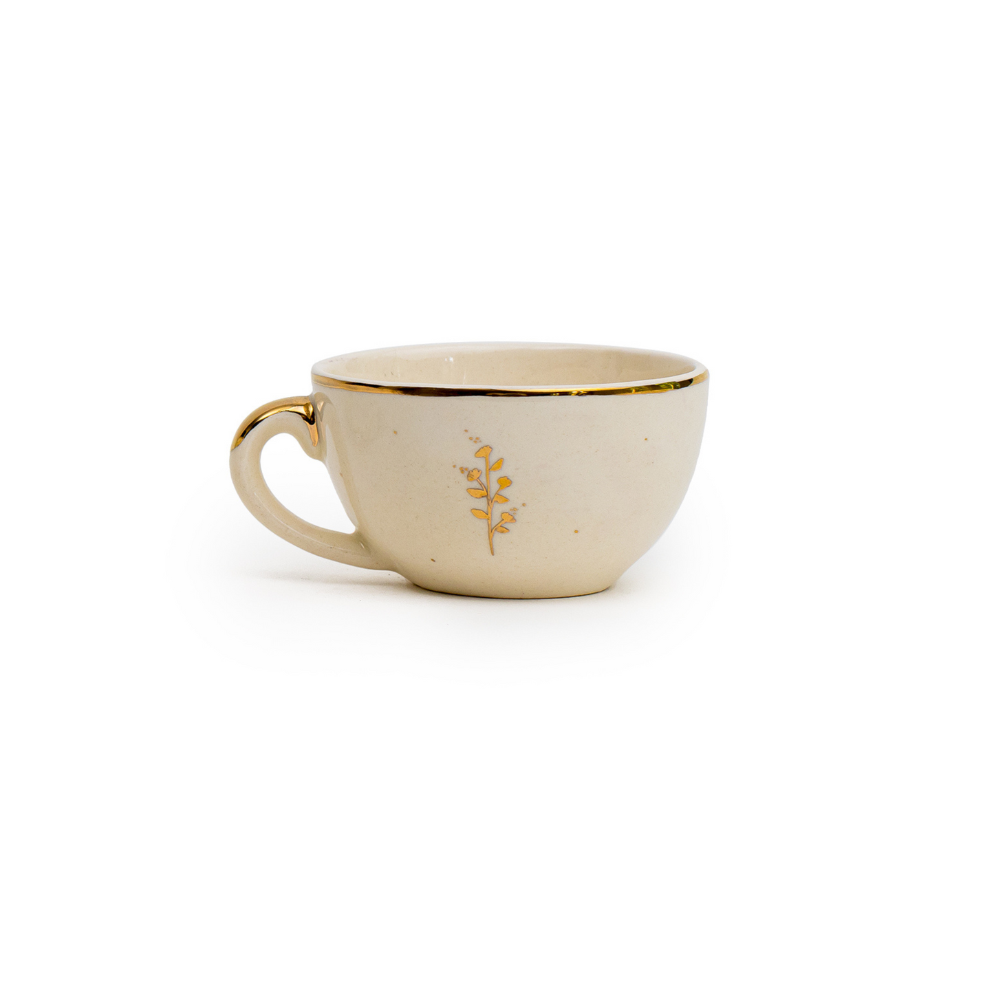 Handmade Ceramic Tea Cup | Floral Design