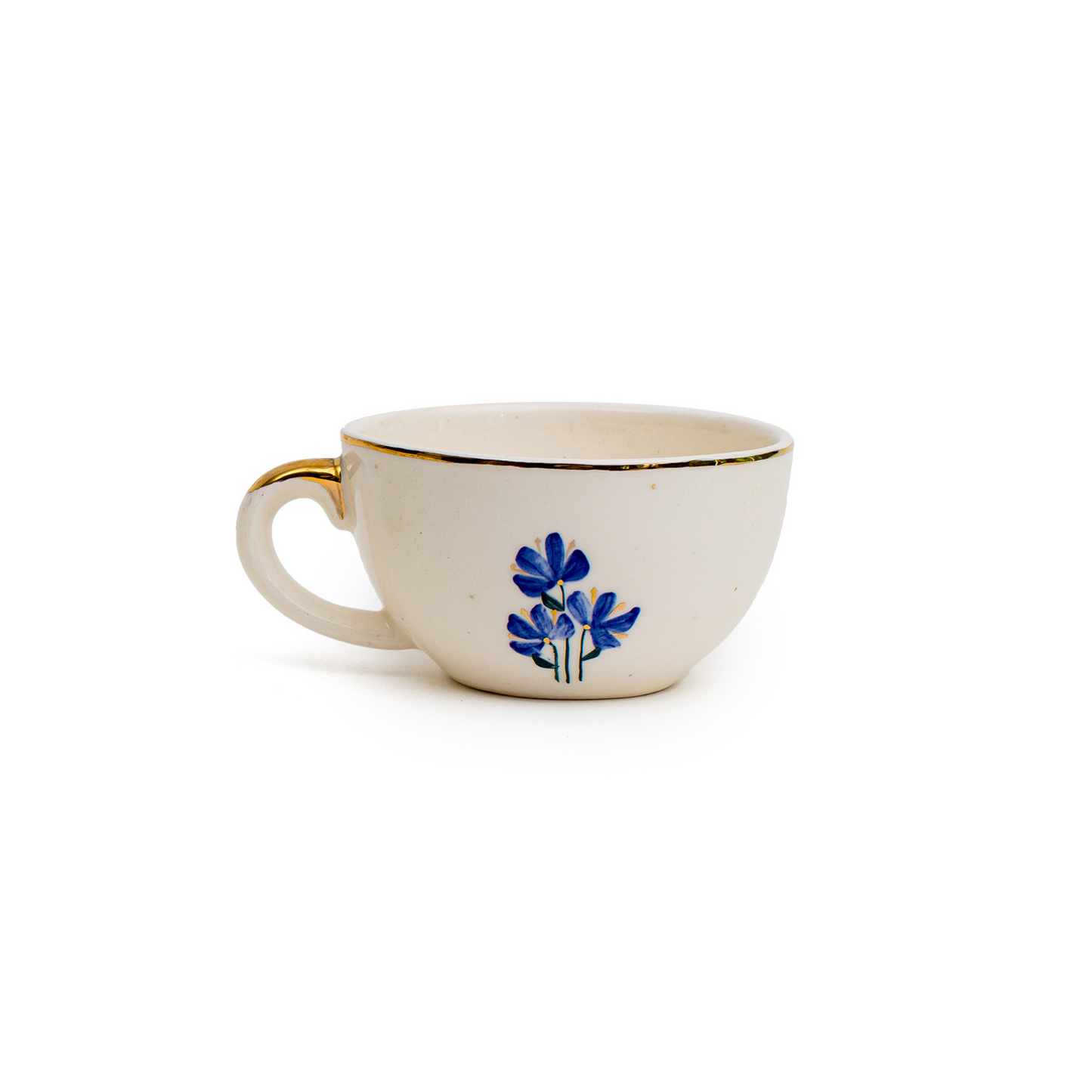 Handmade Ceramic Tea Cup | Floral Design