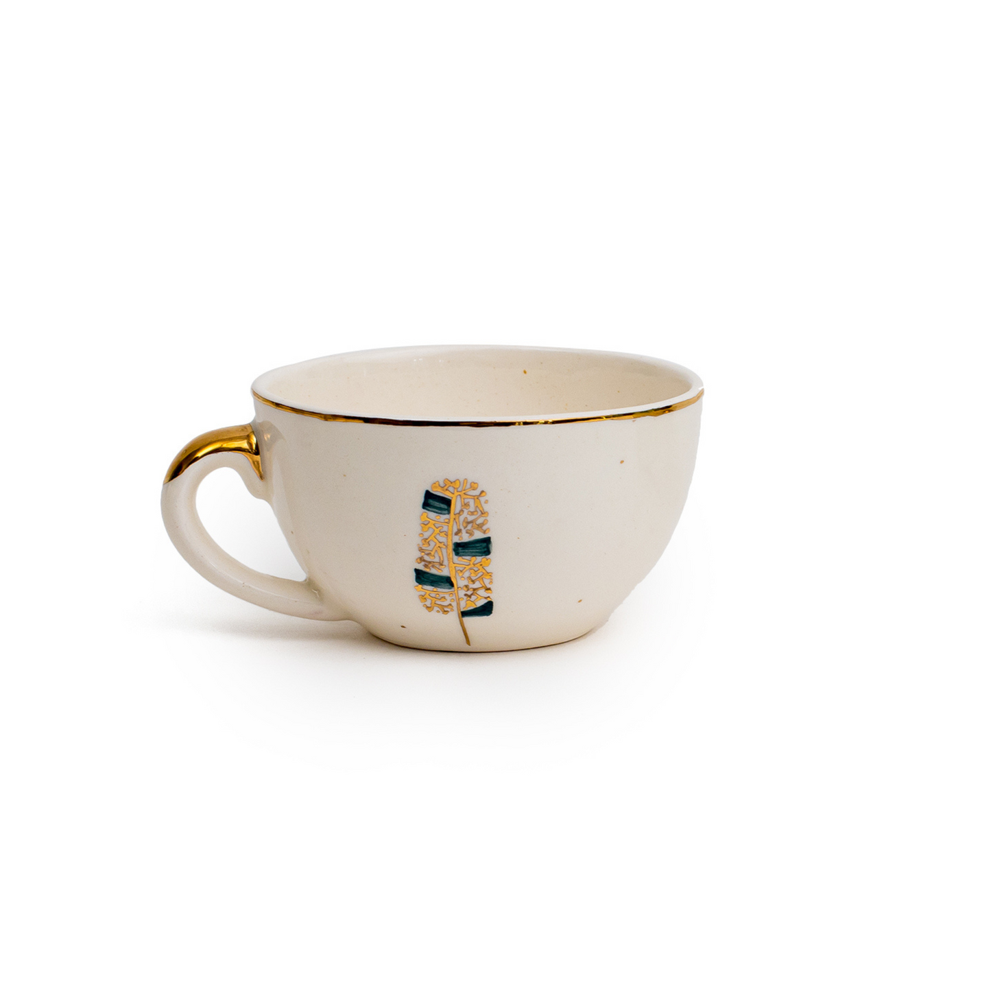 Handmade Ceramic Tea Cup | Floral Design