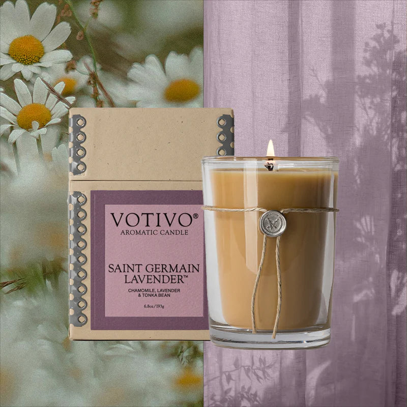 Votivo Saint Germain Lavender 6.8 oz. Aromatic Candle