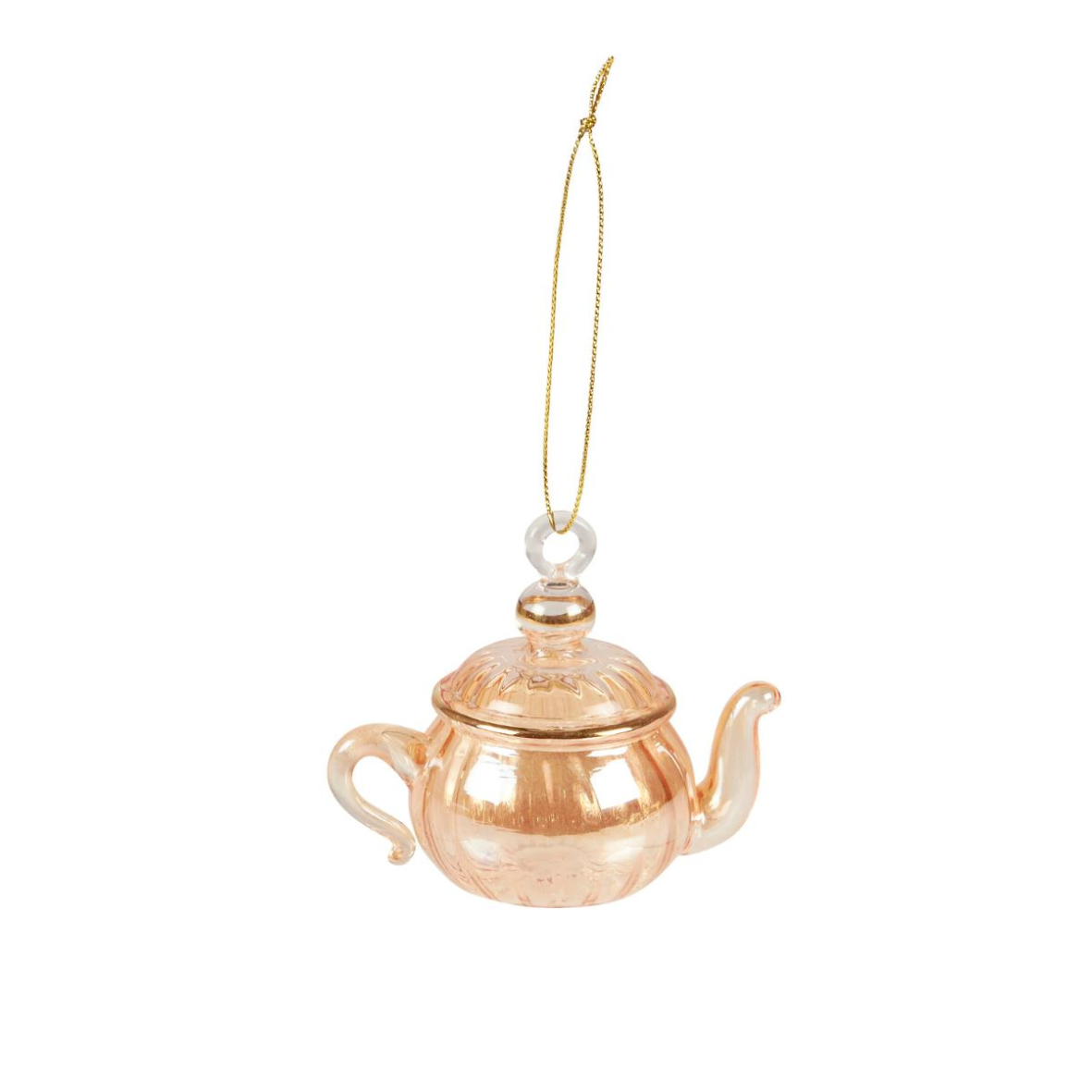 Glass Teapot Christmas Ornament