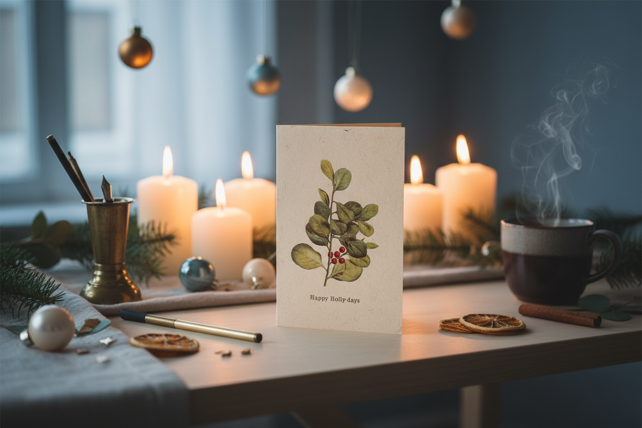 Happy Holly-days Card