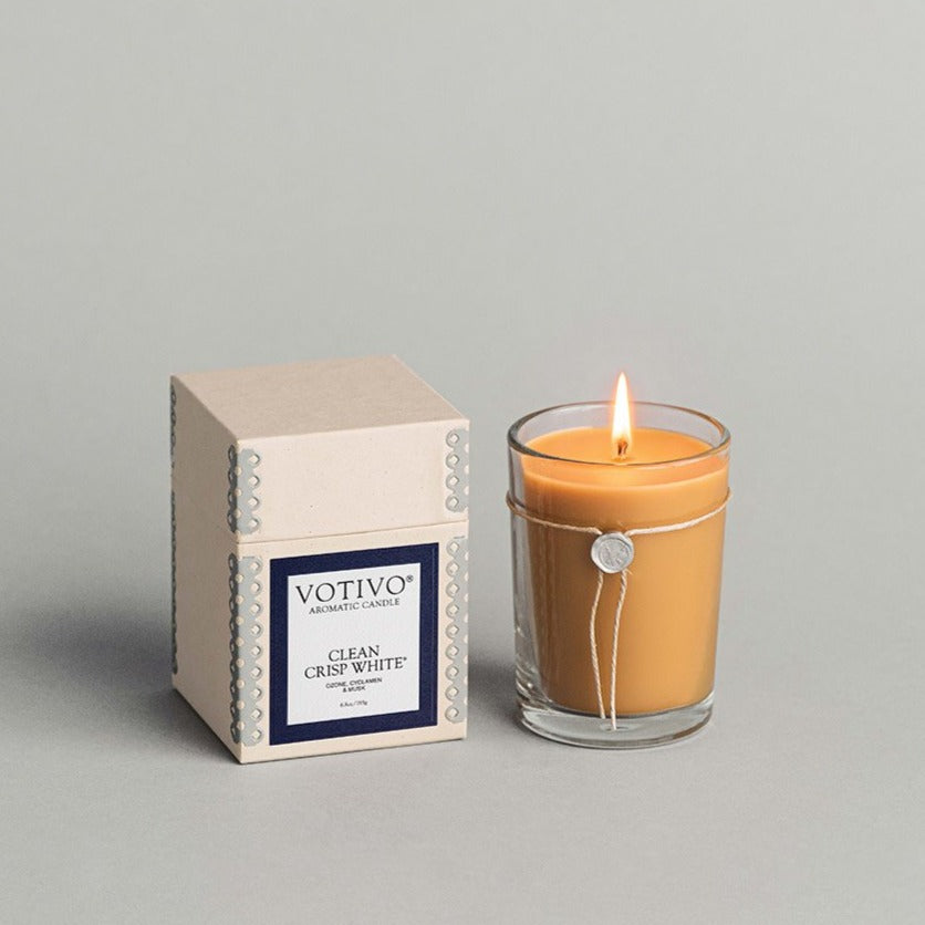 Votivo Clean Crisp White Candle - Clean Crisp White