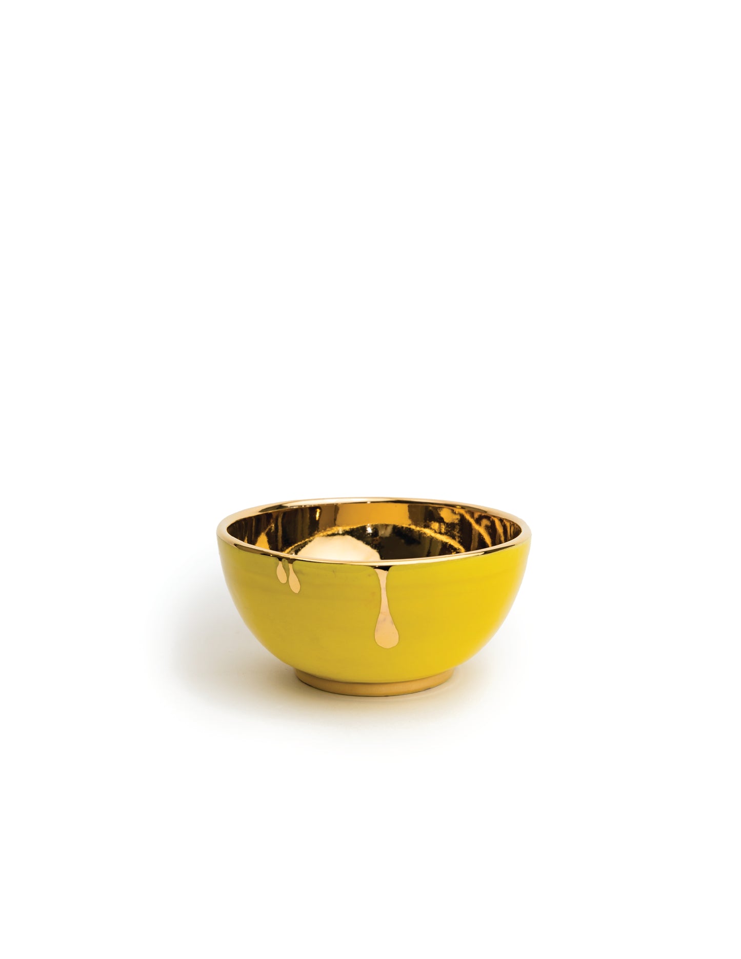 Gold And Colorful Ceramic Bowls