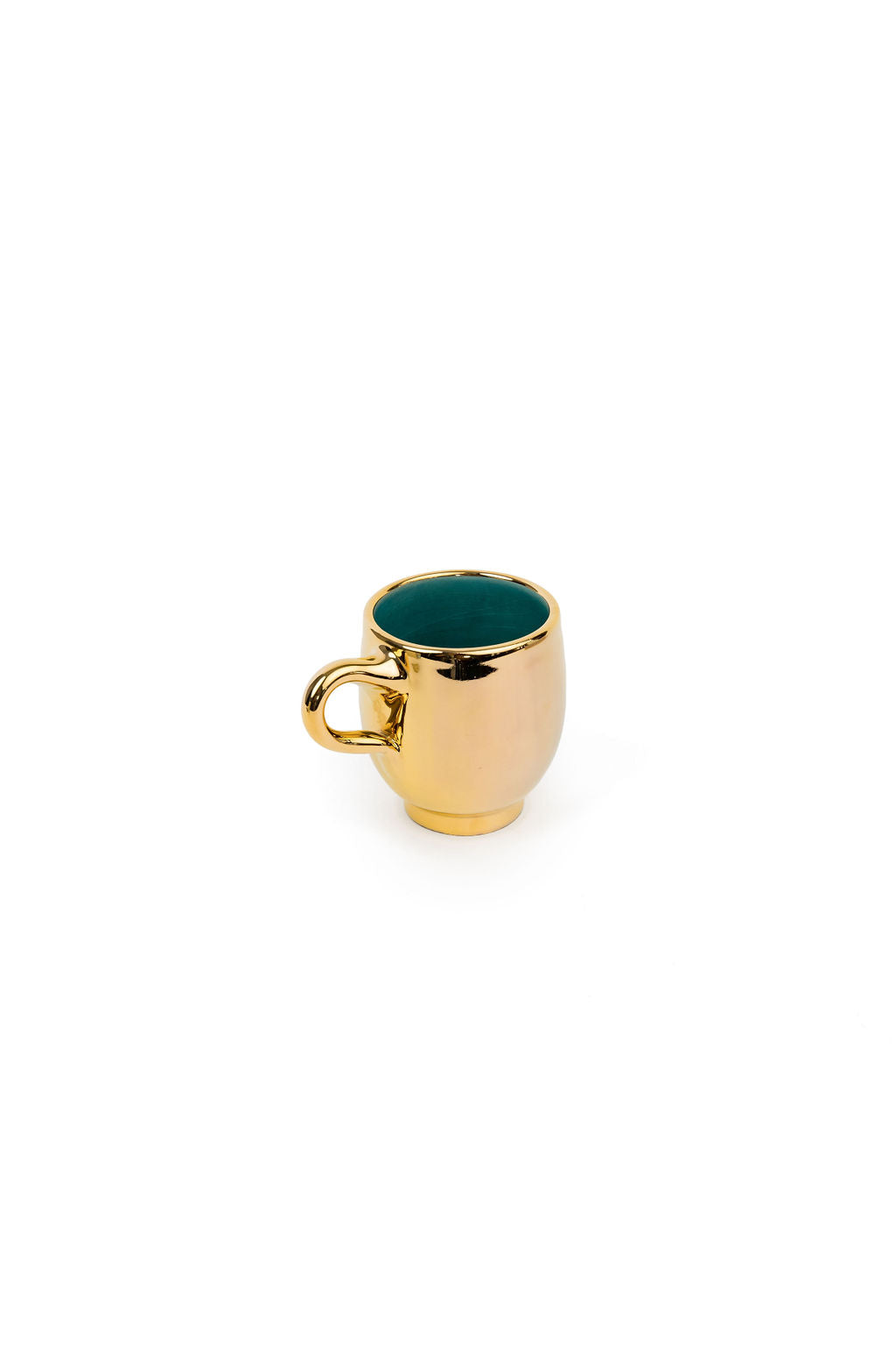 Turquoise & Gold Mug
