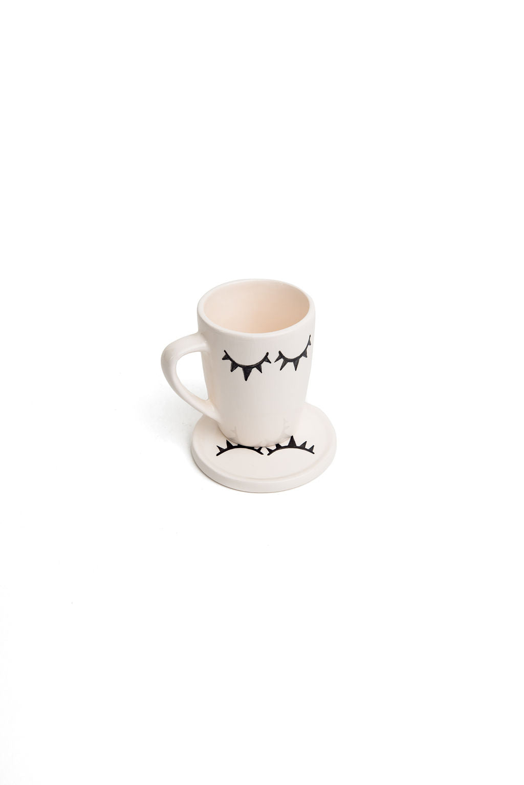 Black And White Madame Monsieur Mug And Saucer.
