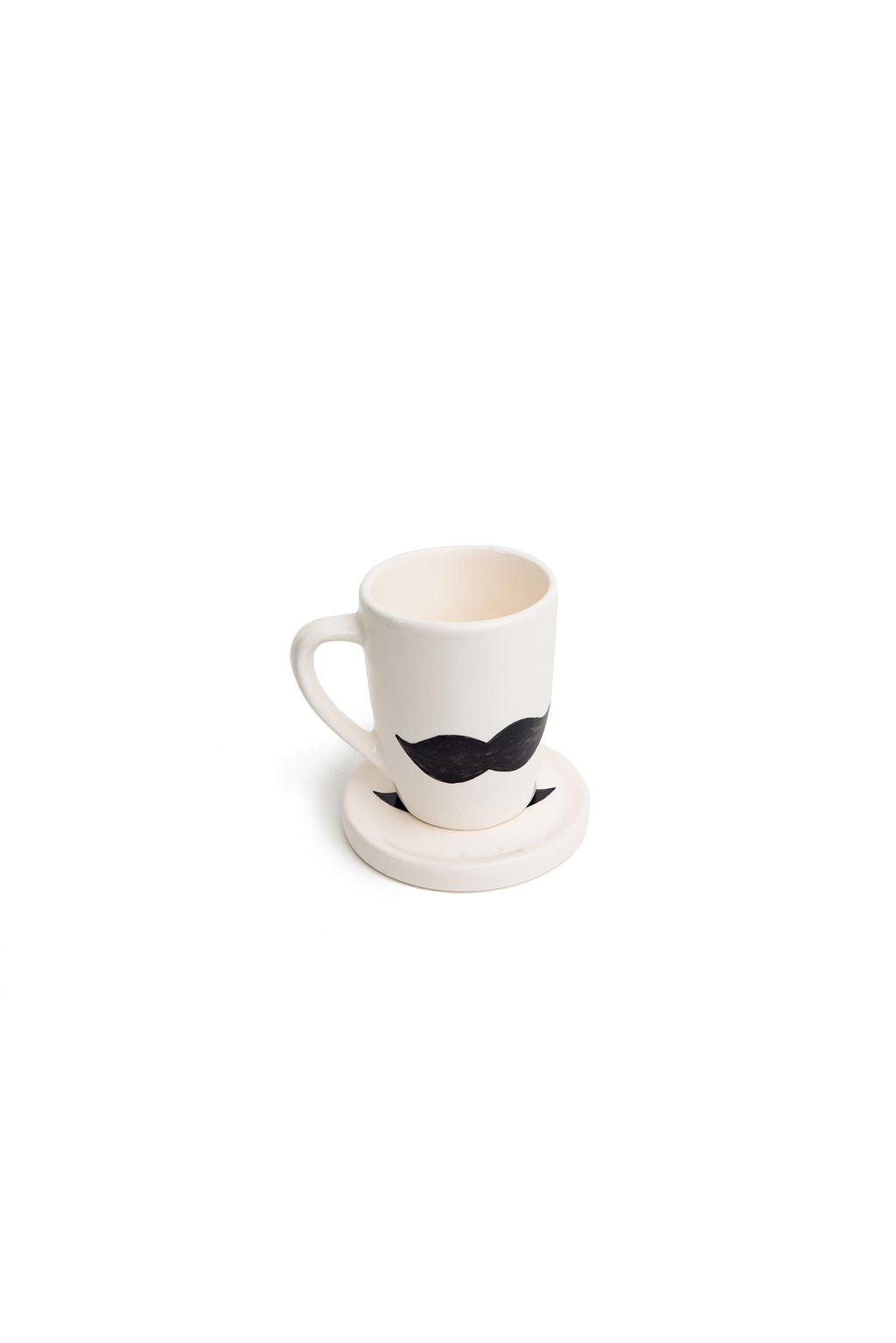 Black And White Madame Monsieur Mug And Saucer.
