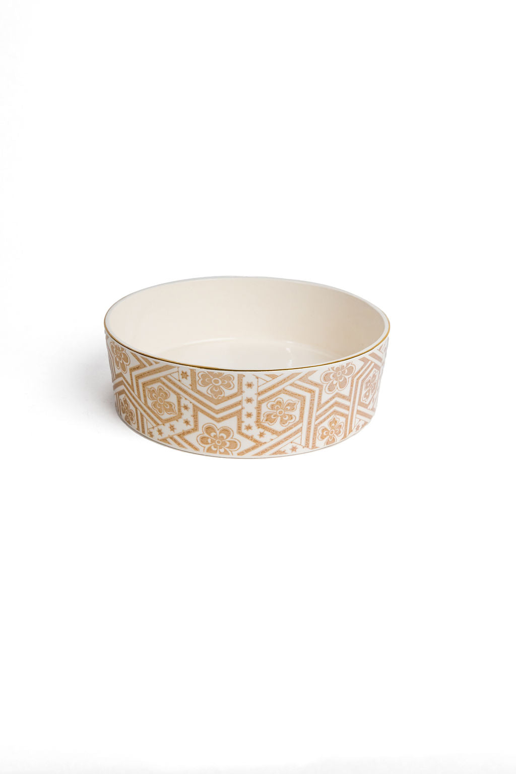 White And Gold Raastin Bowl